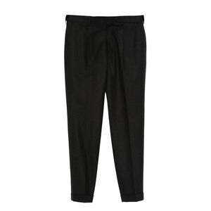 CELLAR DOOR Pleated Wool Blend Trousers Men GREY Pants